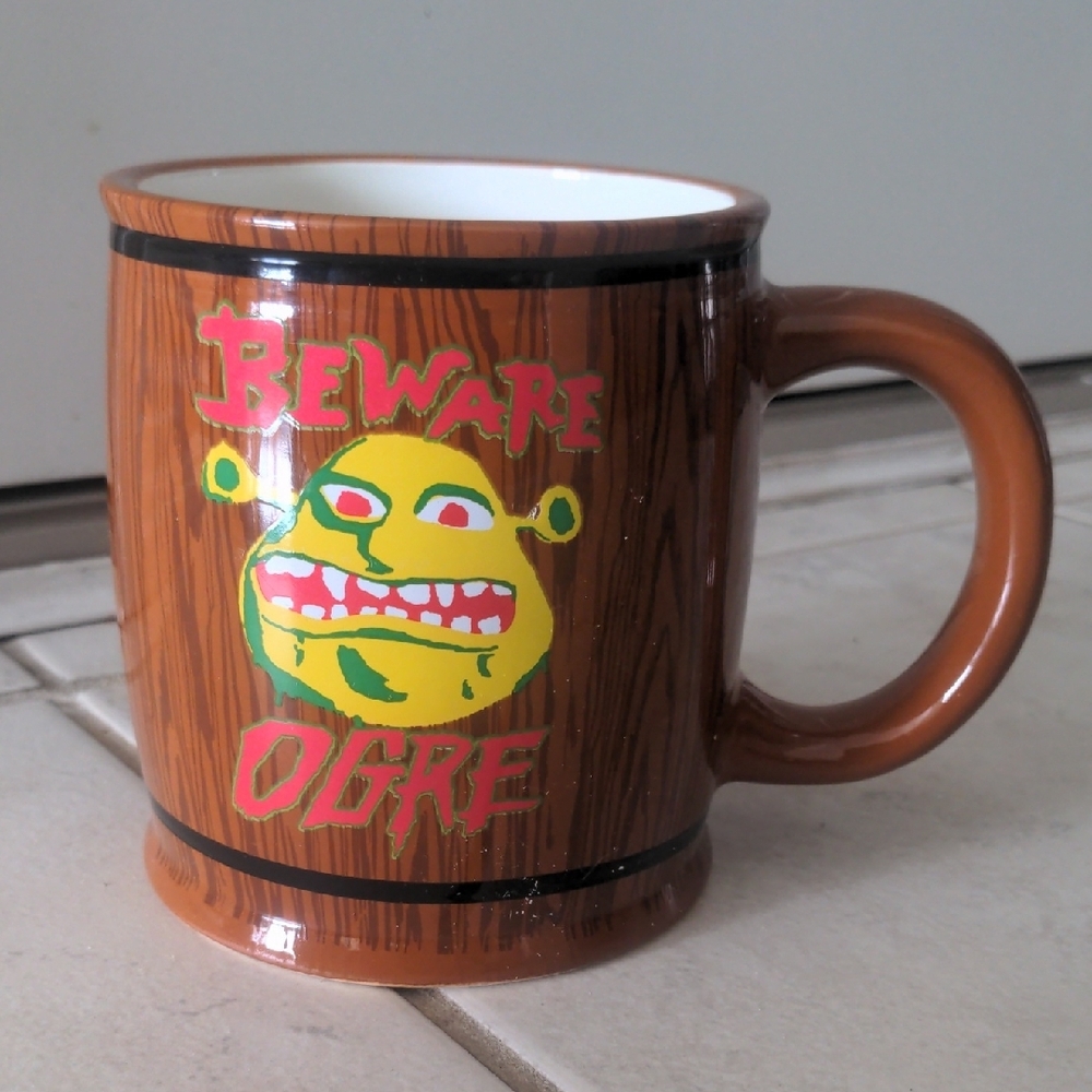 Shrek Beware Ogre Ceramic Mug